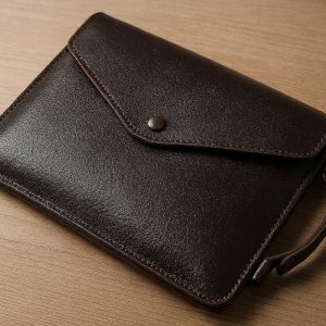 Leather Document Folder Executive Business Portfolio Case Waterproof Briefcase Envelope Sleeve For Office