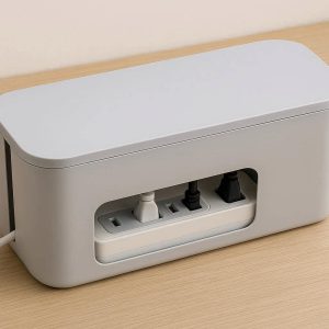 Cable Organizer Box Cord Management Box Hide Power Strips Surge Protectors Plastic Wire Hider Container